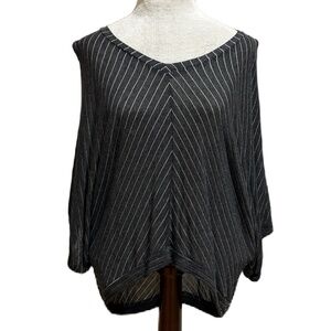 Splendid jersey knit dolman top gray silver XS